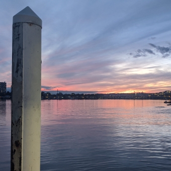 Sunset From Kendall Point Wharf