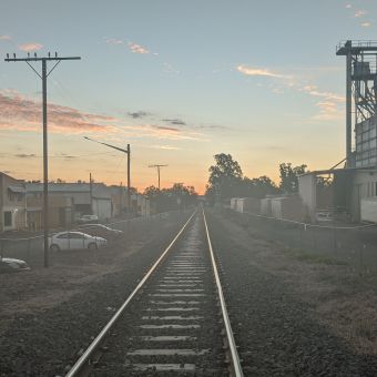 Sunset Over The Tracks