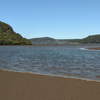 Hawkesbury River Railway Bridge Over Water, Hawkesbury River