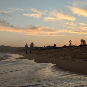 Sunset Over The Beach